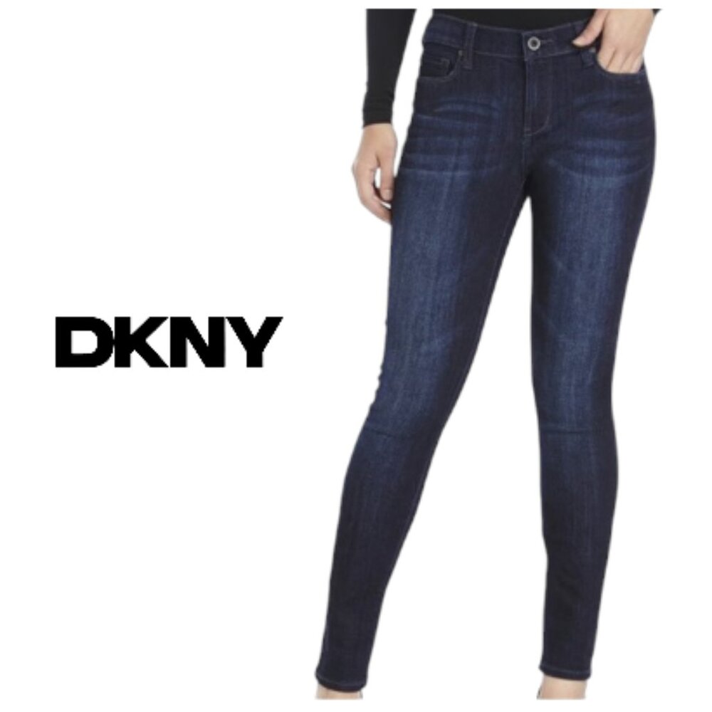 DKNY City Ultra Skinny Jeans Blue Wash 10